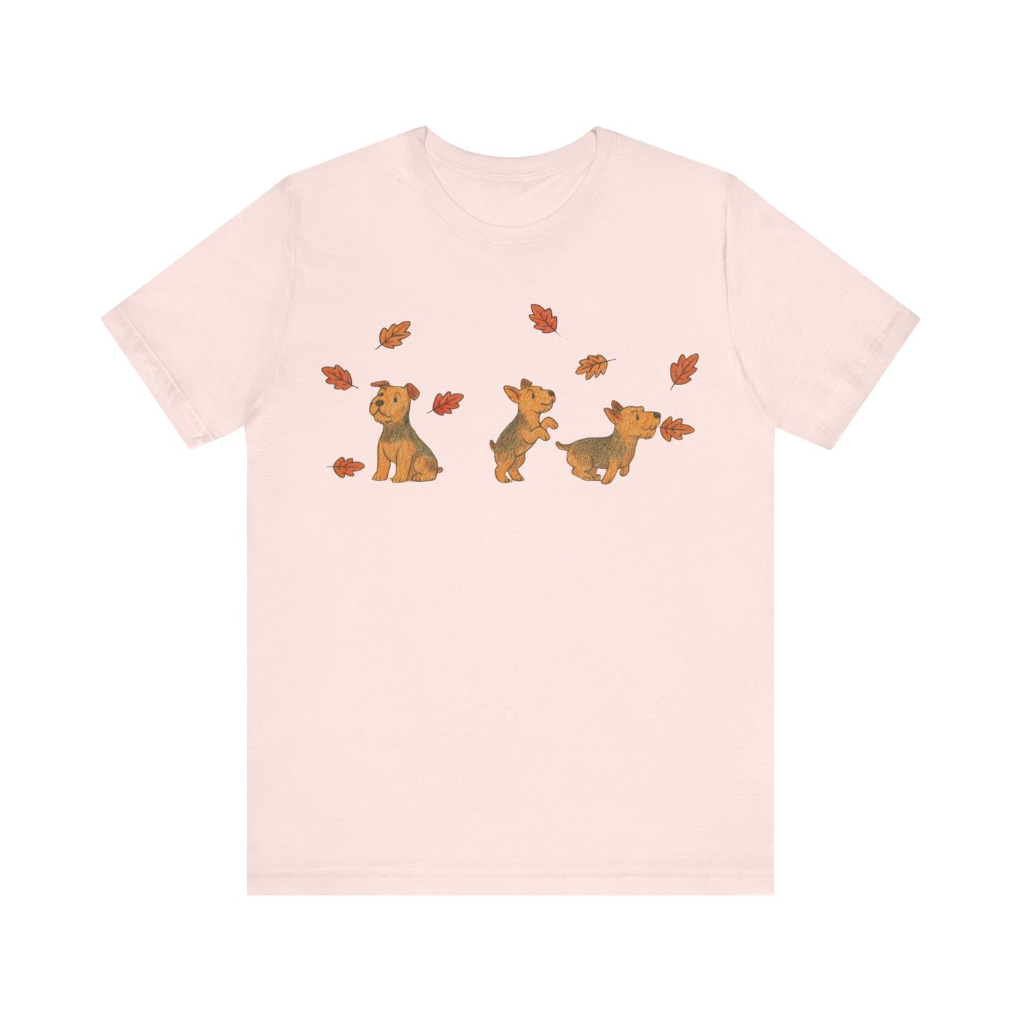 Airedale Terrier Chasing Leaves TShirt