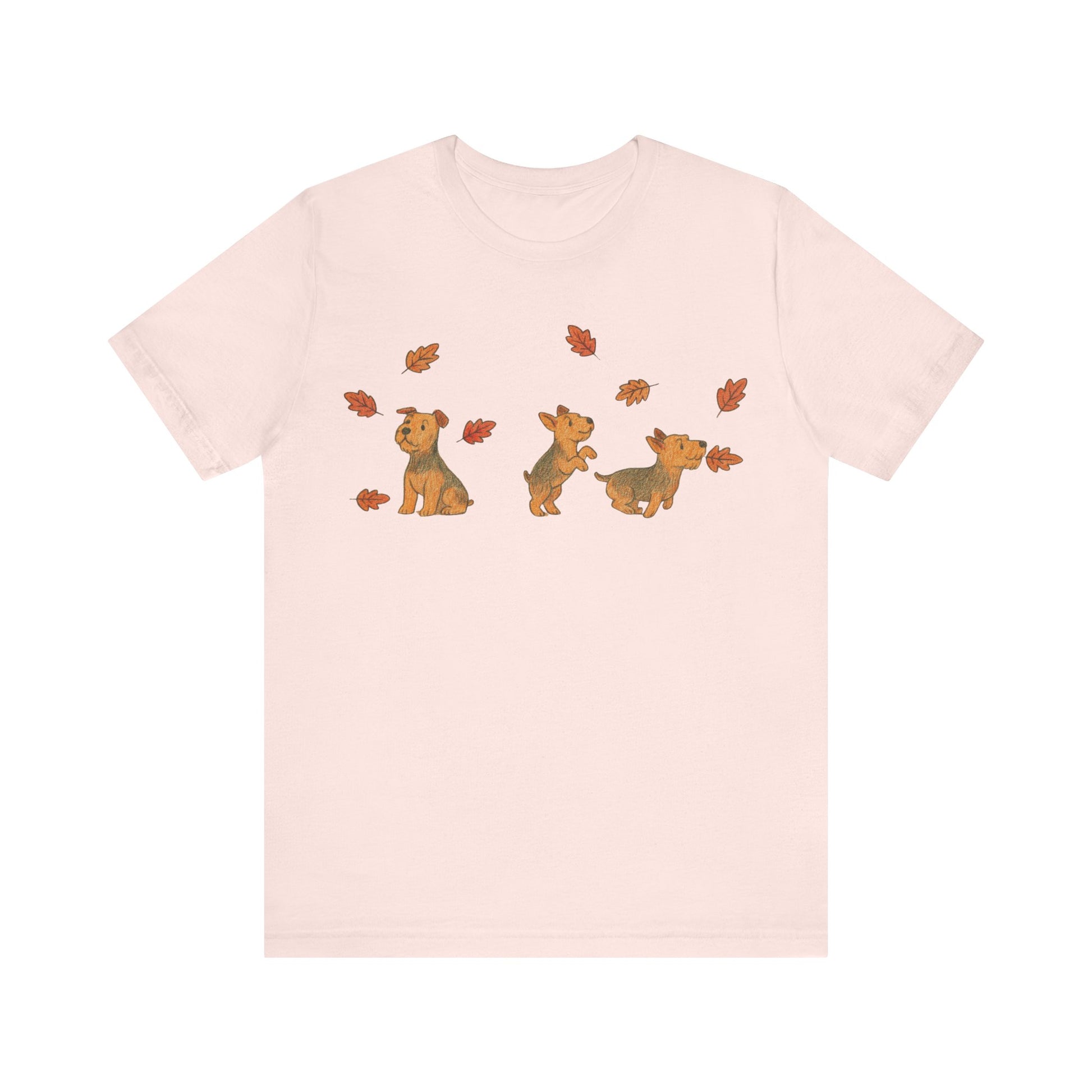Airedale Terrier Chasing Leaves TShirt