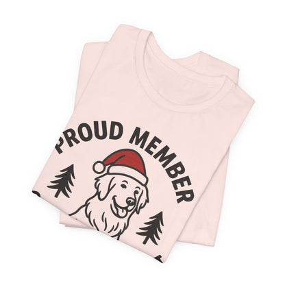 Golden Retriever Naughty List TShirt