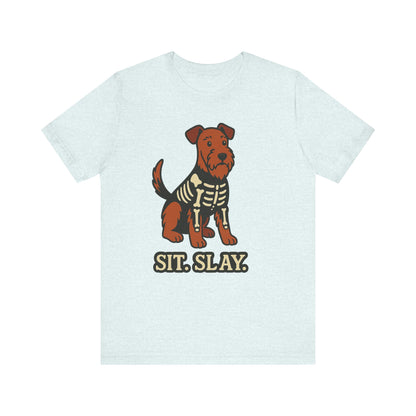 Airedale Terrier Sit Slay Tshirt
