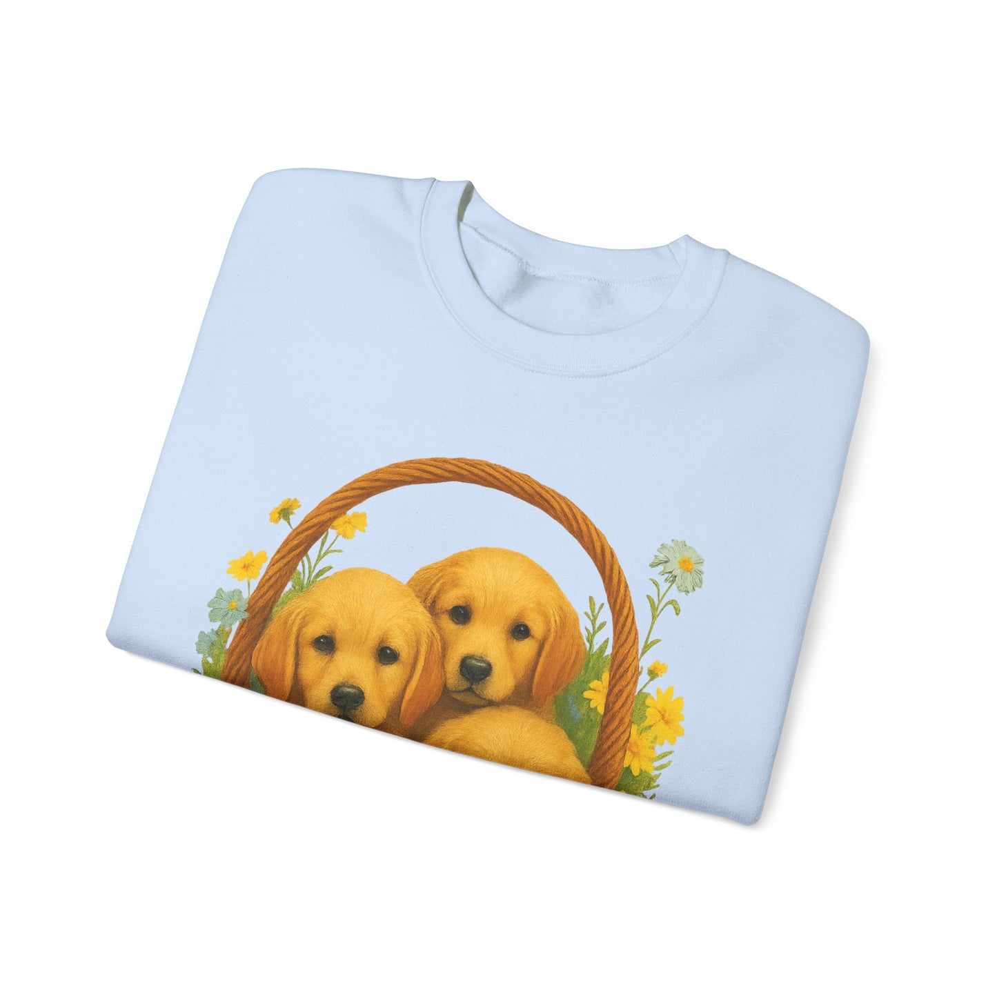Puppy Basket Golden Retriever Sweatshirt