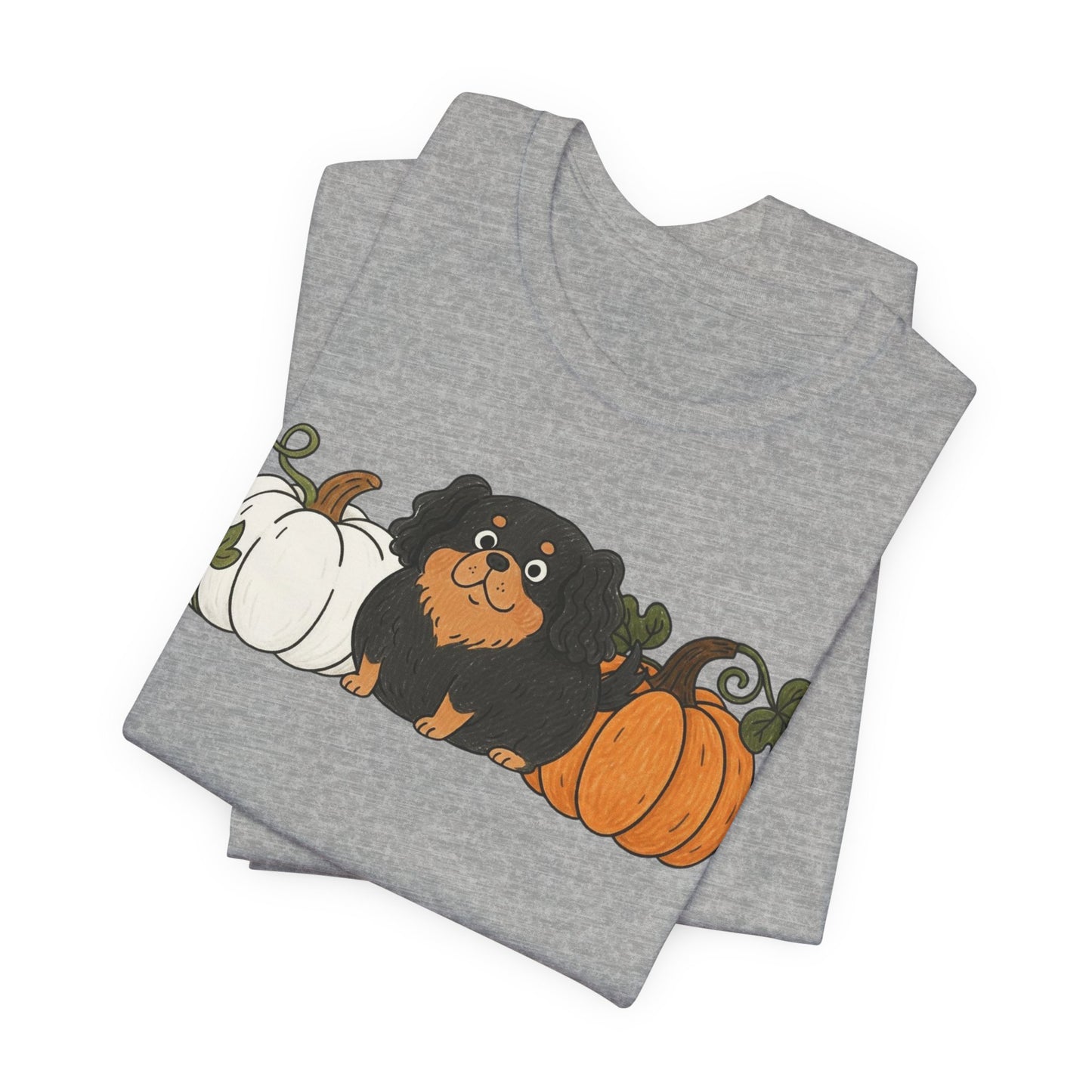 Black Tan Cavalier Pupkin Unisex Tshirt