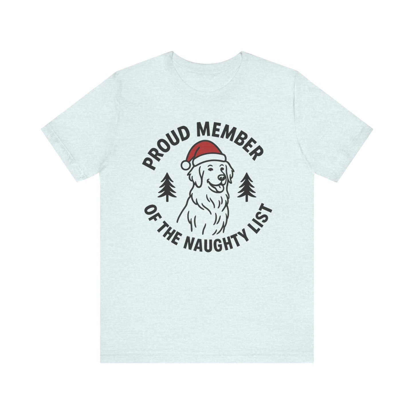 Golden Retriever Naughty List TShirt