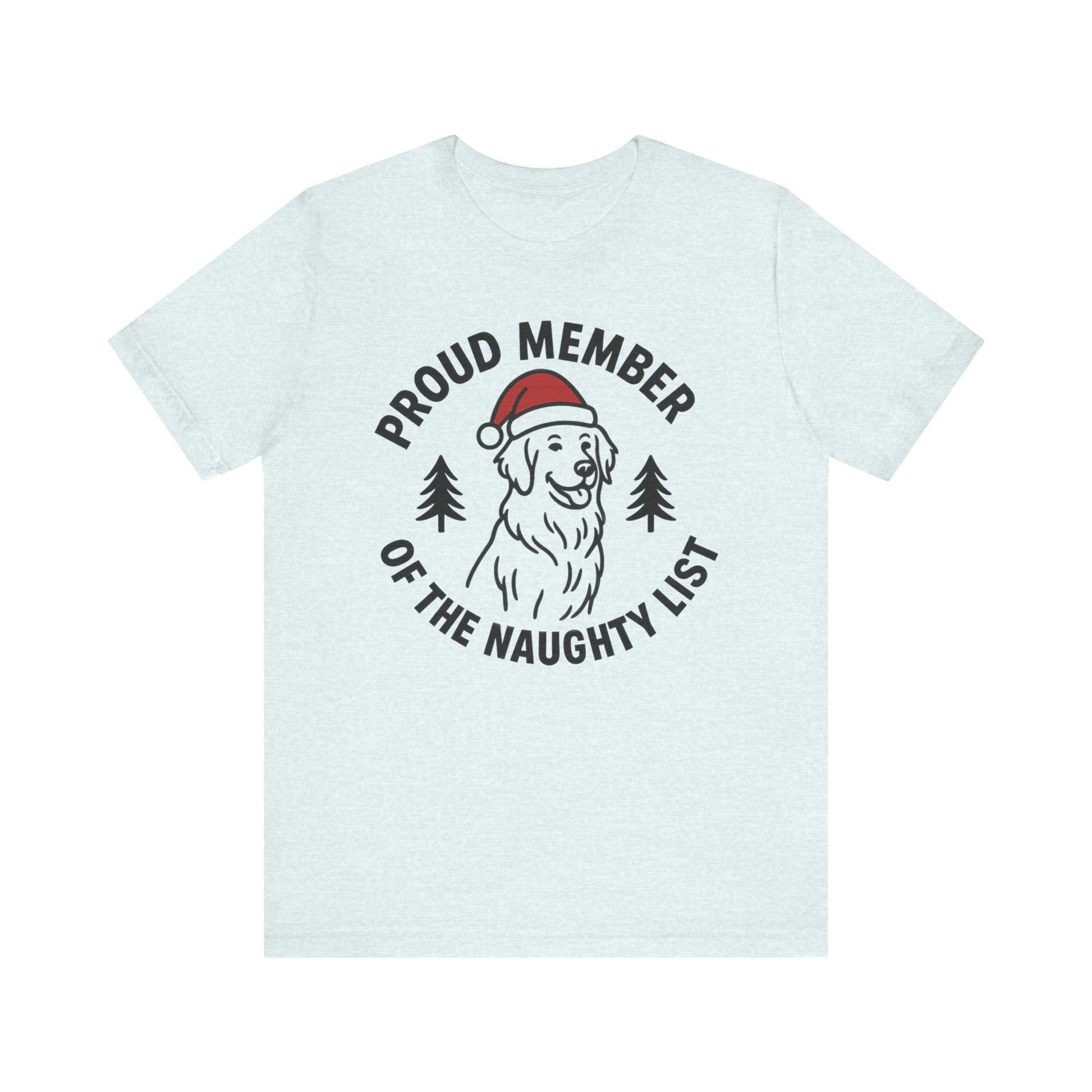 Golden Retriever Naughty List TShirt