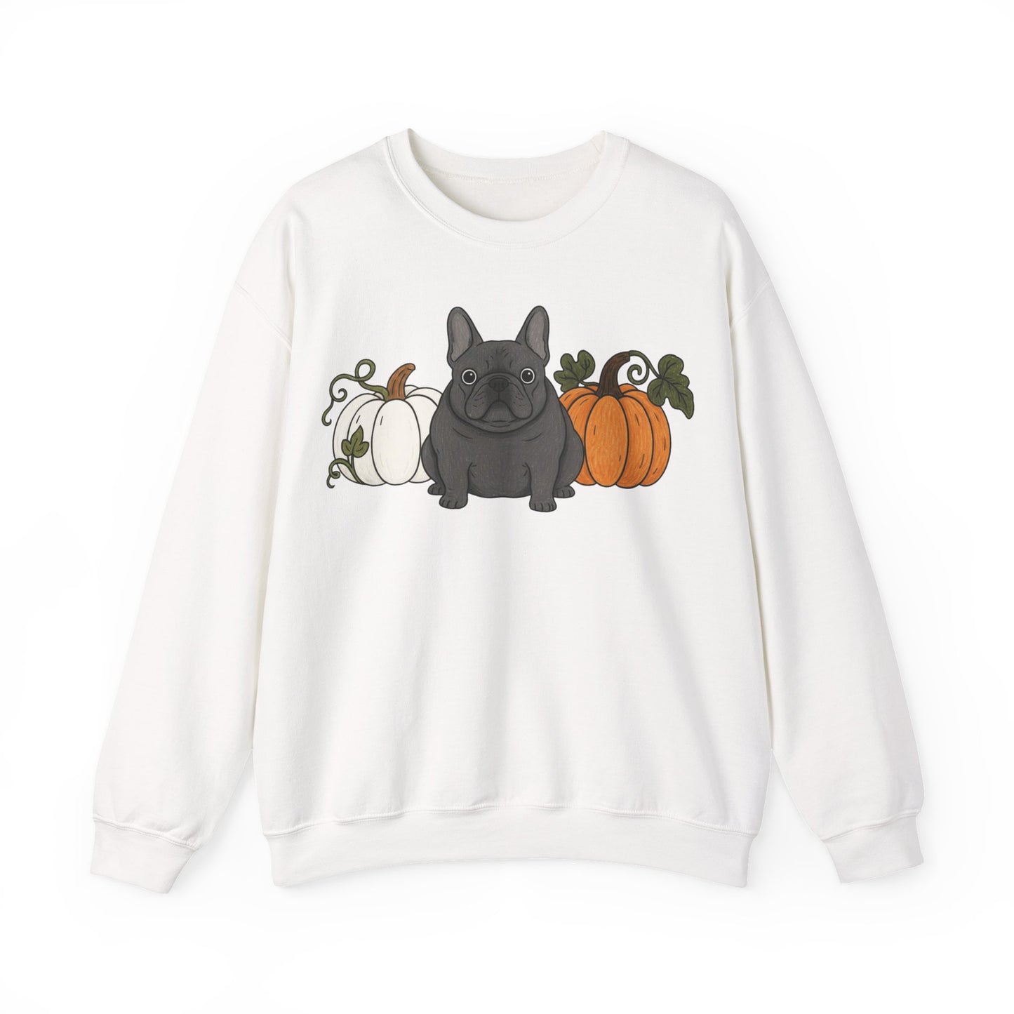 Black Frenchie Pupkin Unisex Sweatshirt