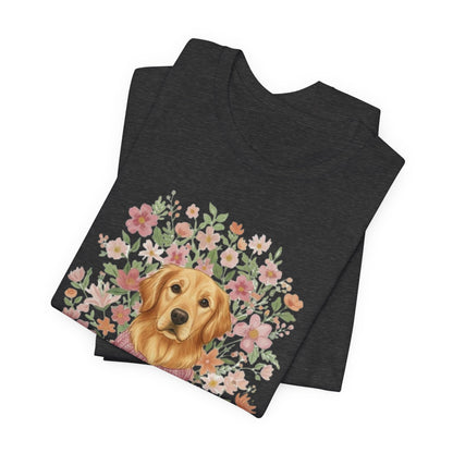 Golden Retriever Bouquet Tshirt