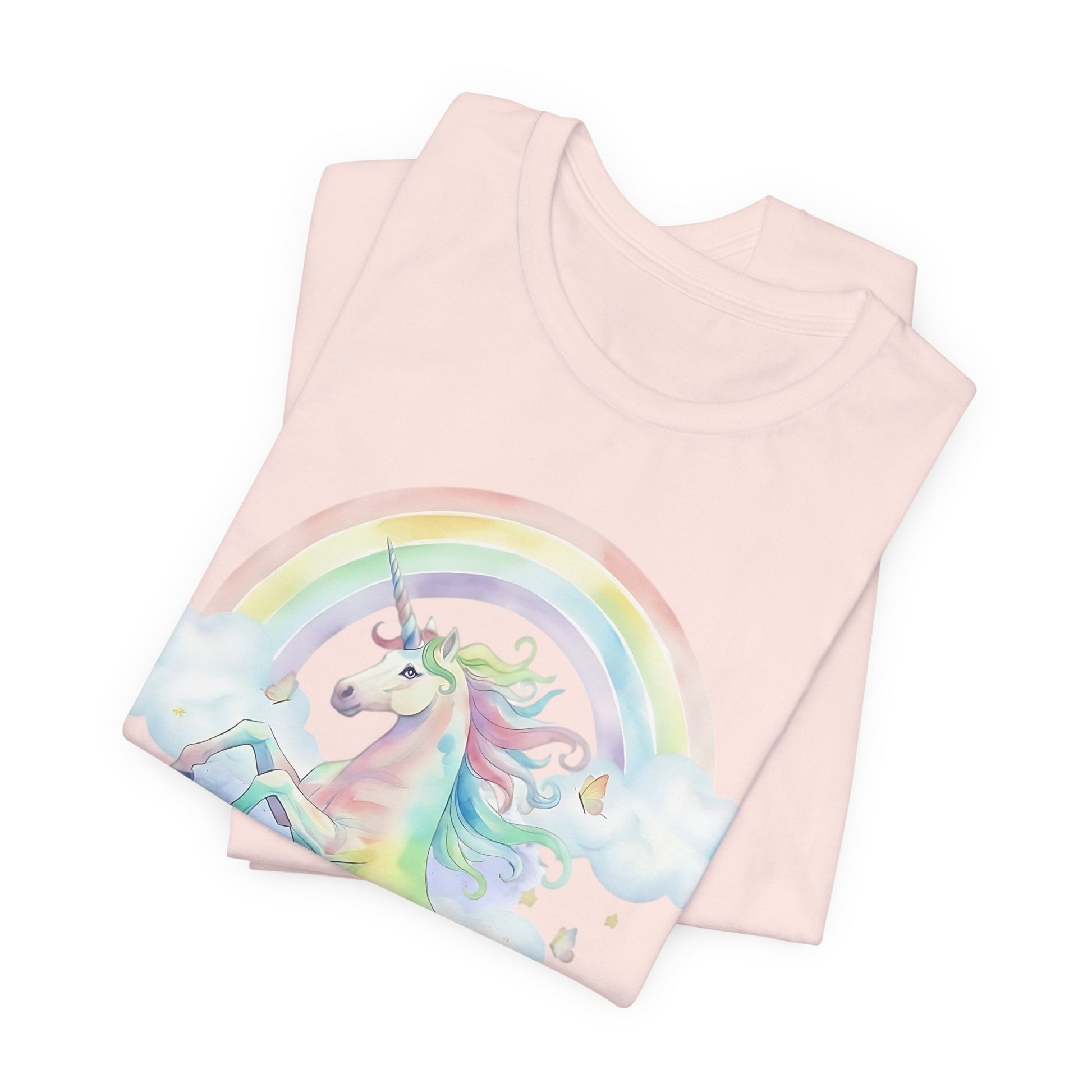 Black Tan Cavalier Watercolor Unicorn Tshirt