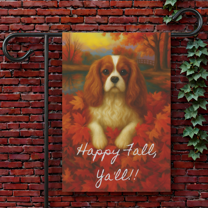 Blenheim Cavalier Fall Ya'll Garden Flag