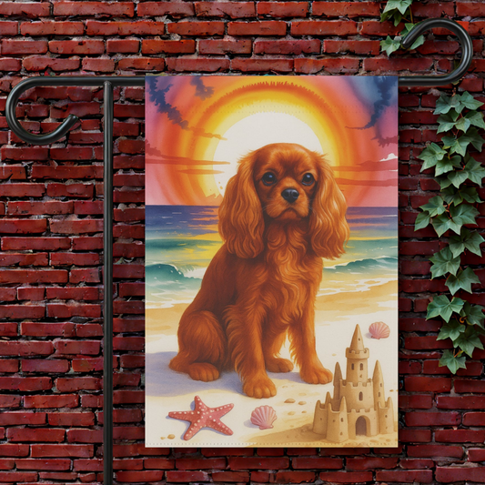 Ruby Cavalier Beach Garden Flag