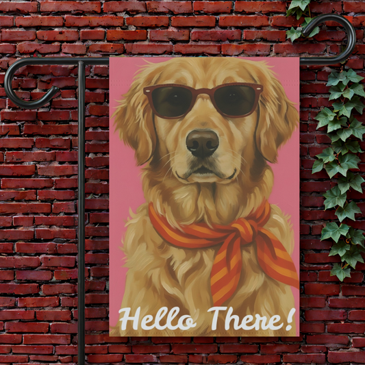 Golden Retriever Fabulous Garden Yard Flag 12'' × 18''