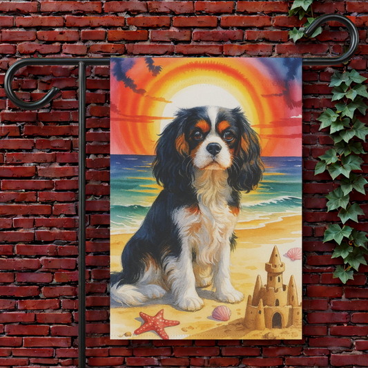 Tricolor Cavalier Beach Garden Flag