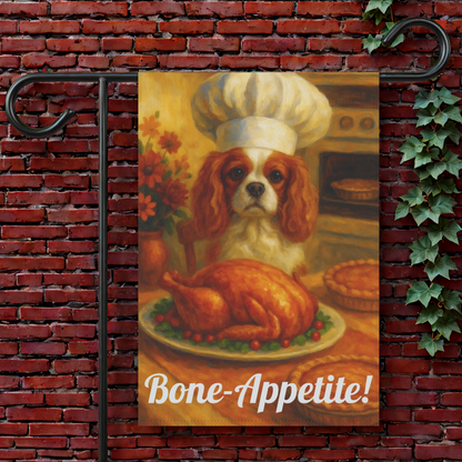 Blenheim Cavalier Bone-Appetite Garden Flag