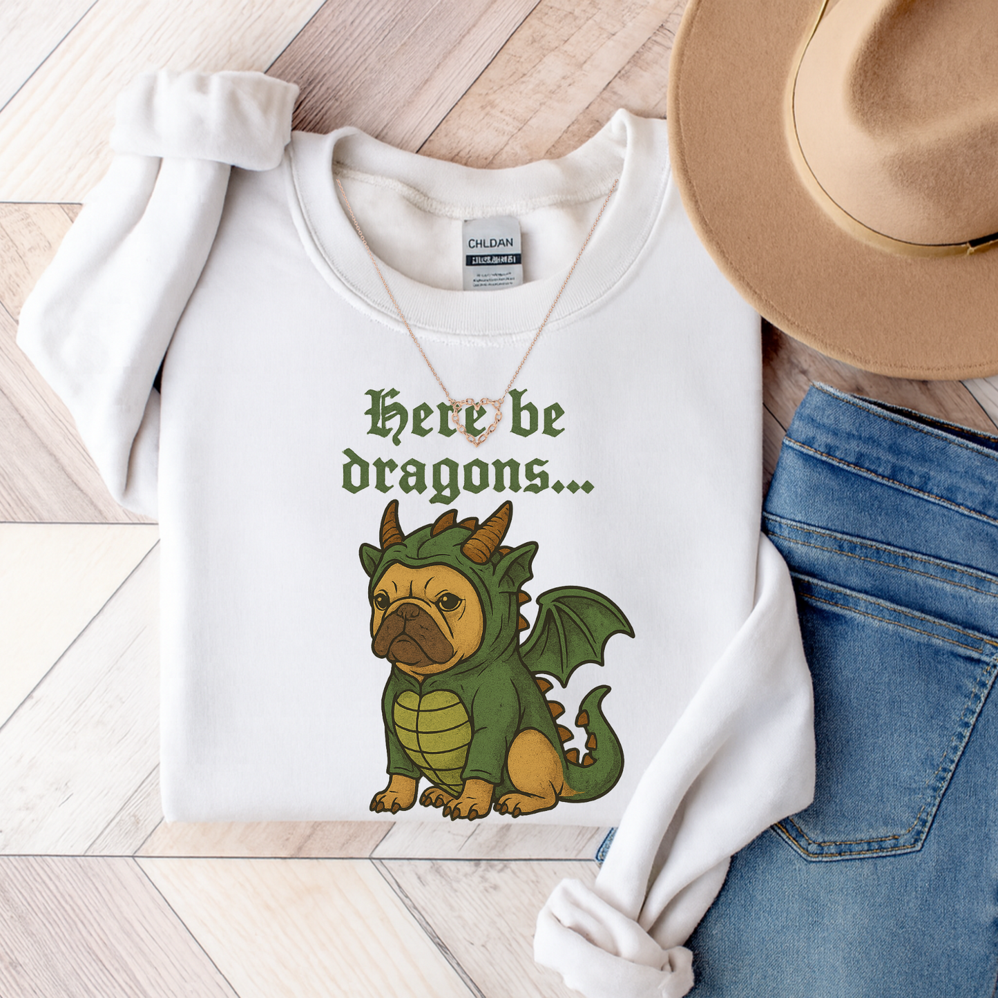 Fawn Frenchie Dragons Sweatshirt