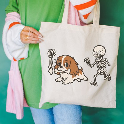 Blenheim Cavalier Robber Tote Bag Natural 15" x 16"