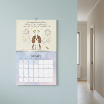 2026 Affirmations Blenheim Cavalier Wall Calendar
