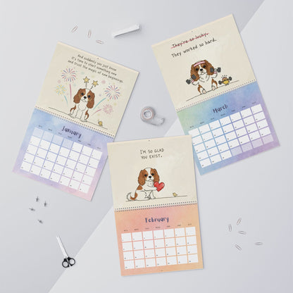 2026 Affirmations Blenheim Cavalier Wall Calendar