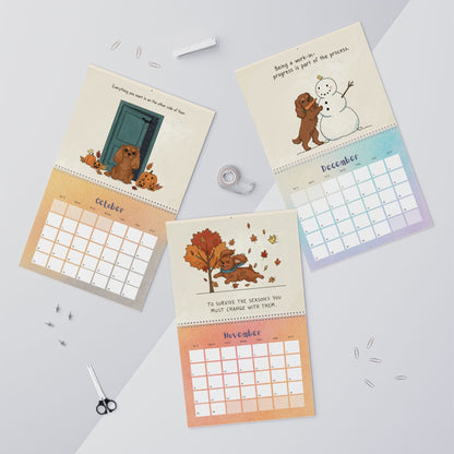 2026 Affirmations Ruby Cavalier Wall Calendar