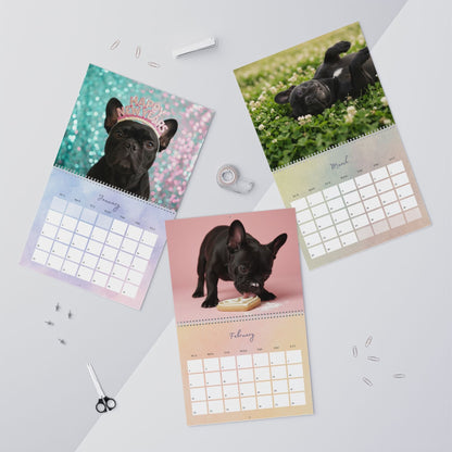 2026 Black Frenchie Wall Calendar