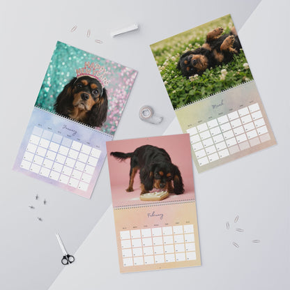 2026 Black Tan Cavalier Wall Calendar