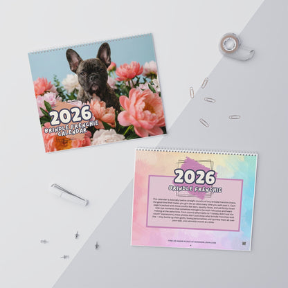 2026 Brindle Frenchie Wall Calendar