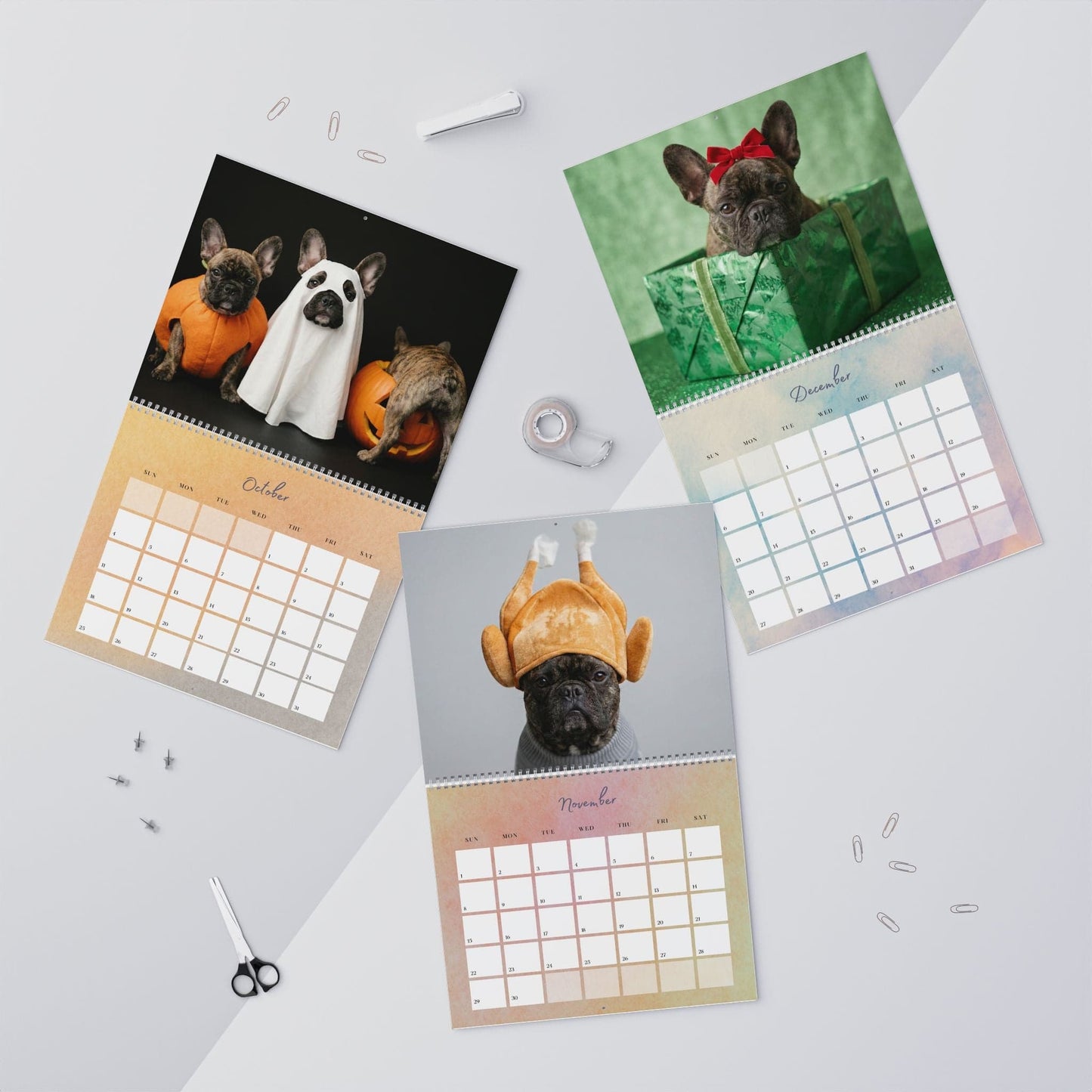 2026 Brindle Frenchie Wall Calendar