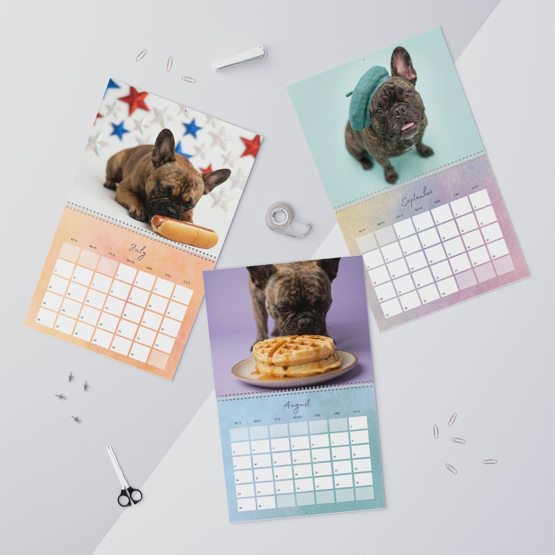 2026 Brindle Frenchie Wall Calendar