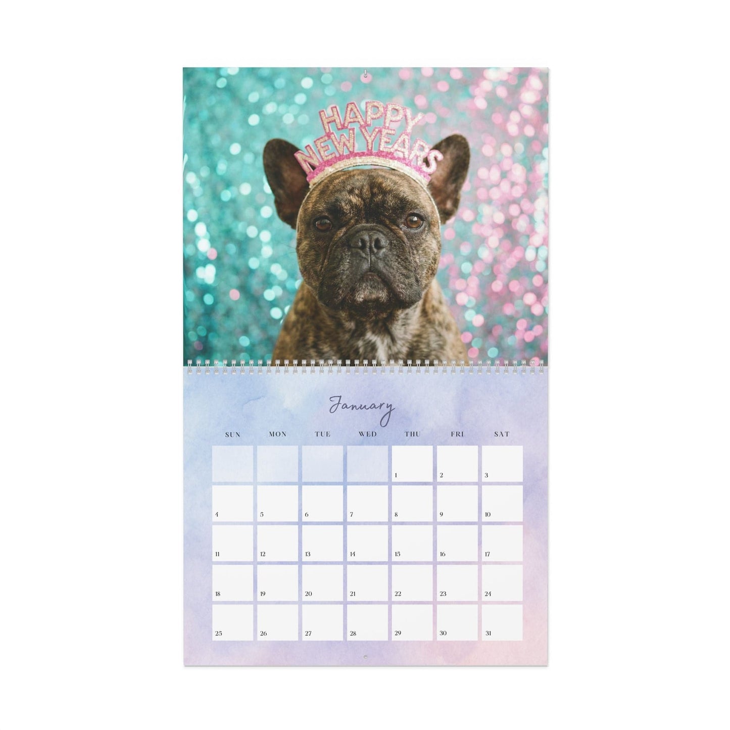 2026 Brindle Frenchie Wall Calendar