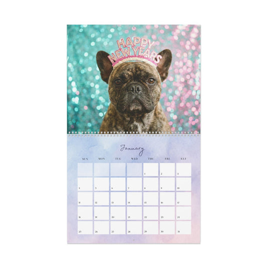 2026 Brindle Frenchie Wall Calendar