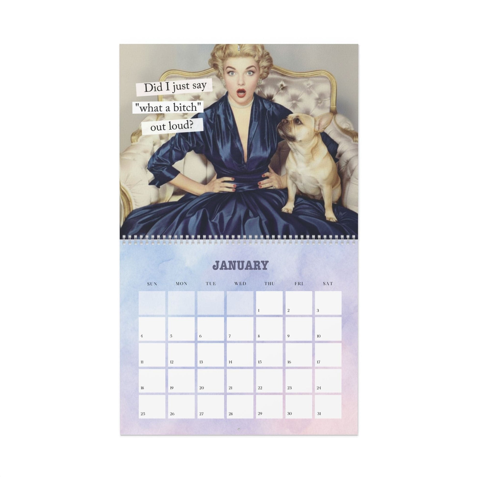 2026 Fawn Frenchie Wall Calendar