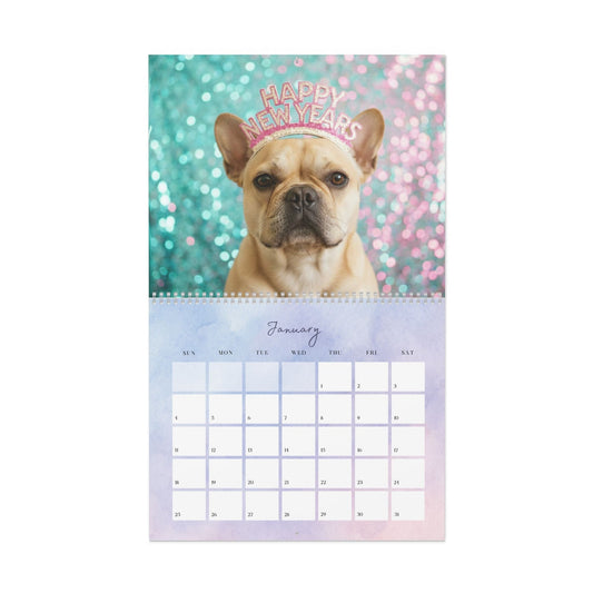 2026 Fawn Frenchie Wall Calendar