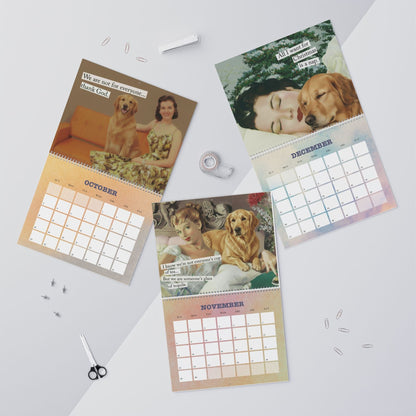 2026 Golden Retriever Snarky Sassy Wall Calendar