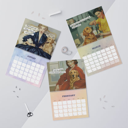 2026 Golden Retriever Snarky Sassy Wall Calendar