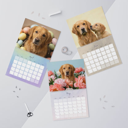 2026 Golden Retriever Wall Calendar