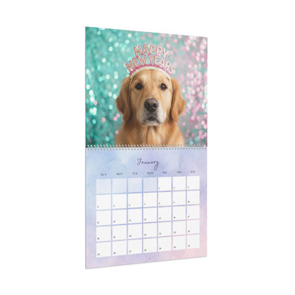 2026 Golden Retriever Wall Calendar