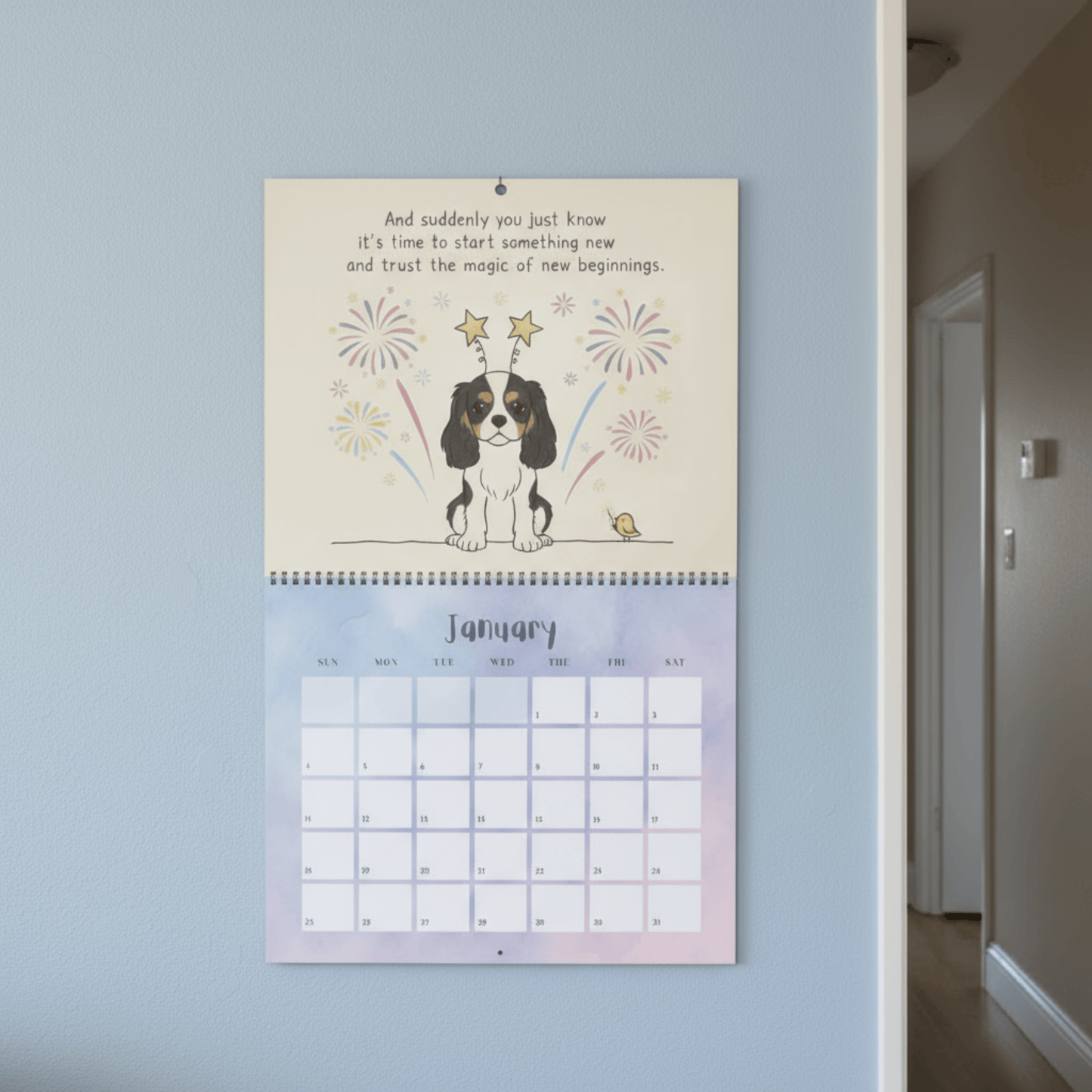 2026 Inspirational Tricolor Cavalier Wall Calendar