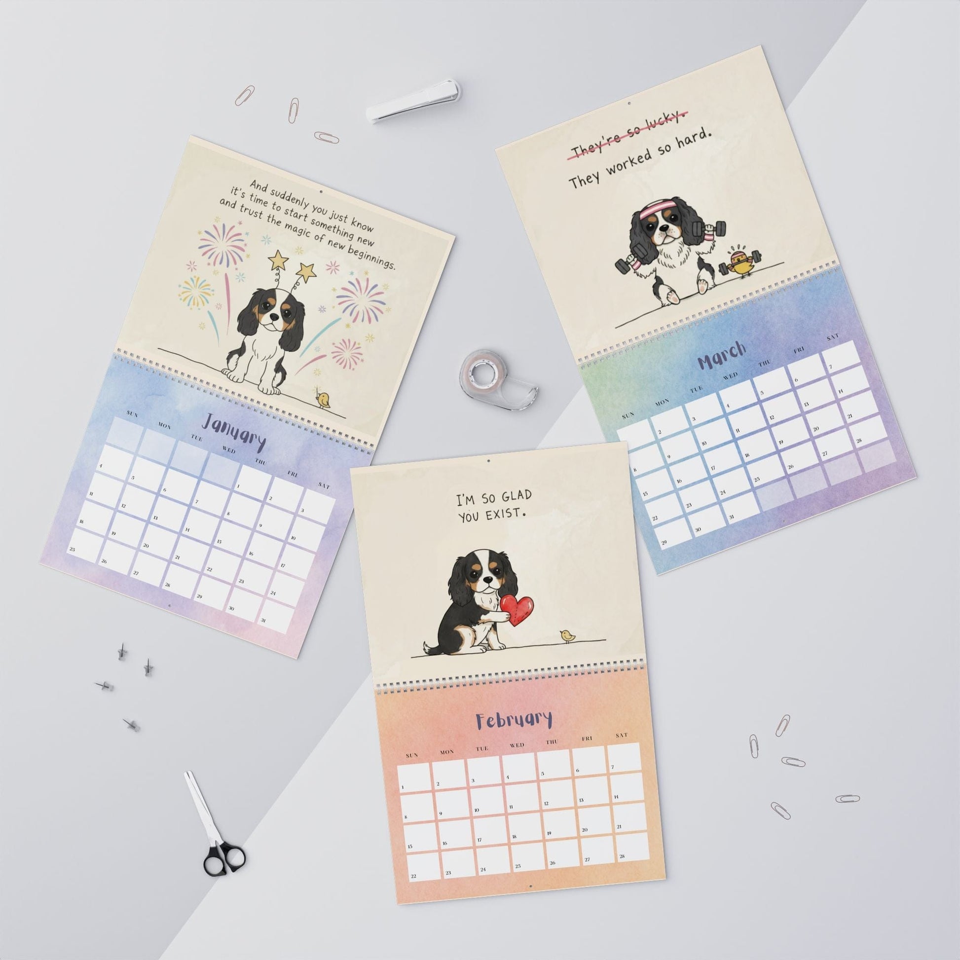 2026 Inspirational Tricolor Cavalier Wall Calendar