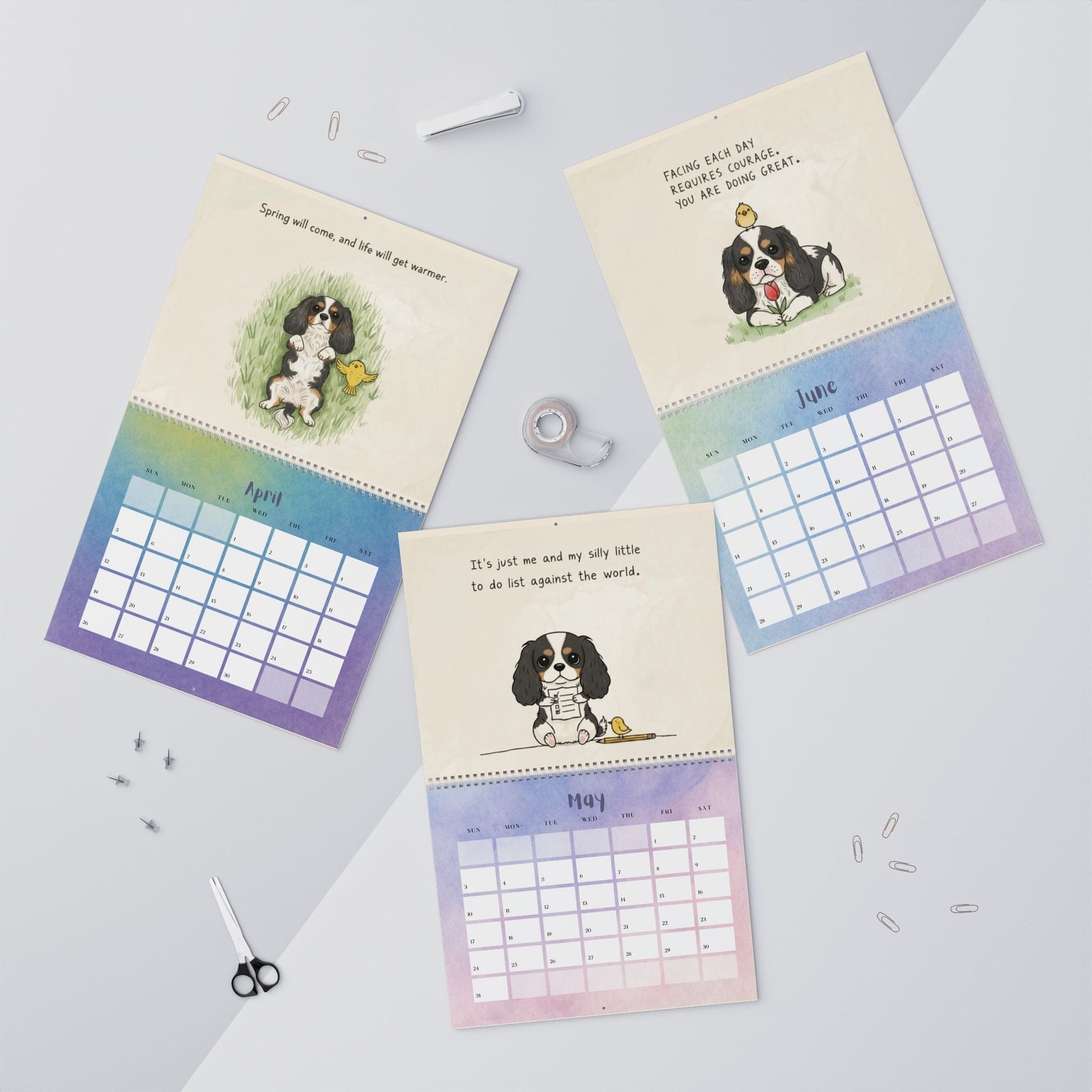2026 Inspirational Tricolor Cavalier Wall Calendar