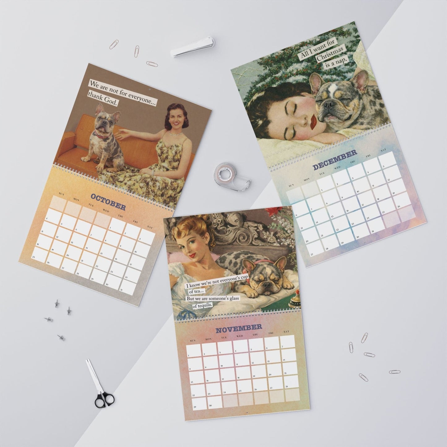 2026 Merle Frenchie Wall Calendar