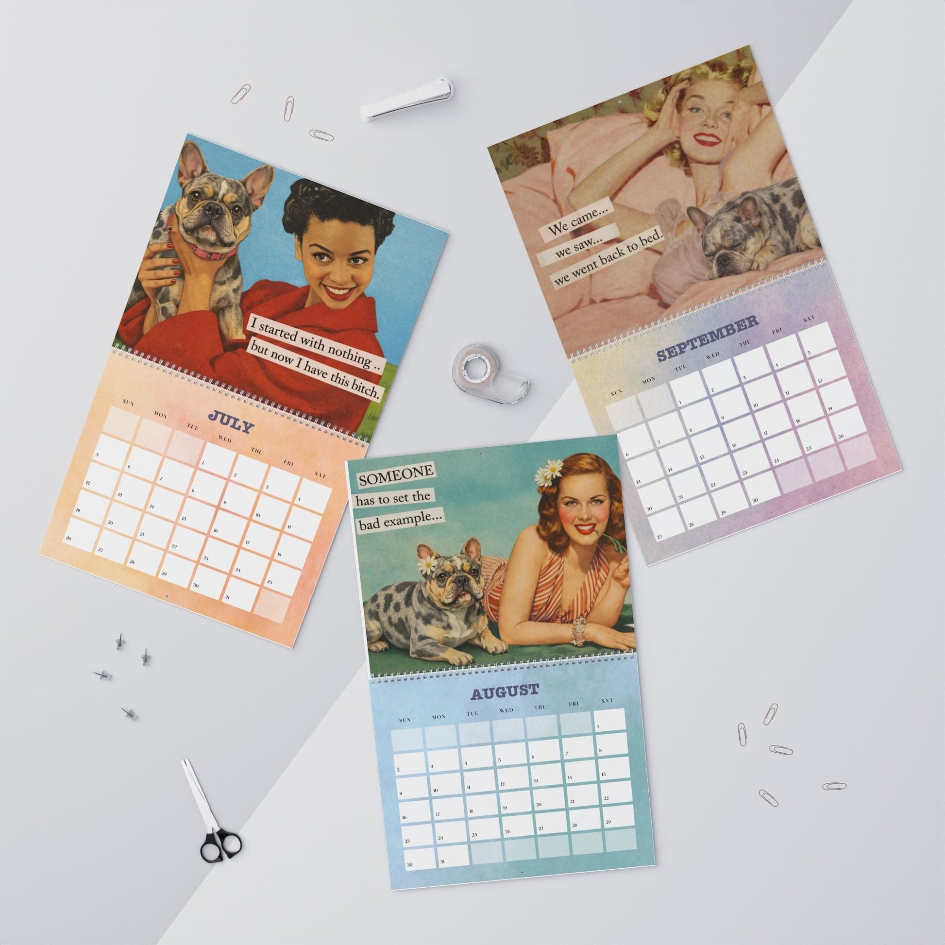 2026 Merle Frenchie Wall Calendar