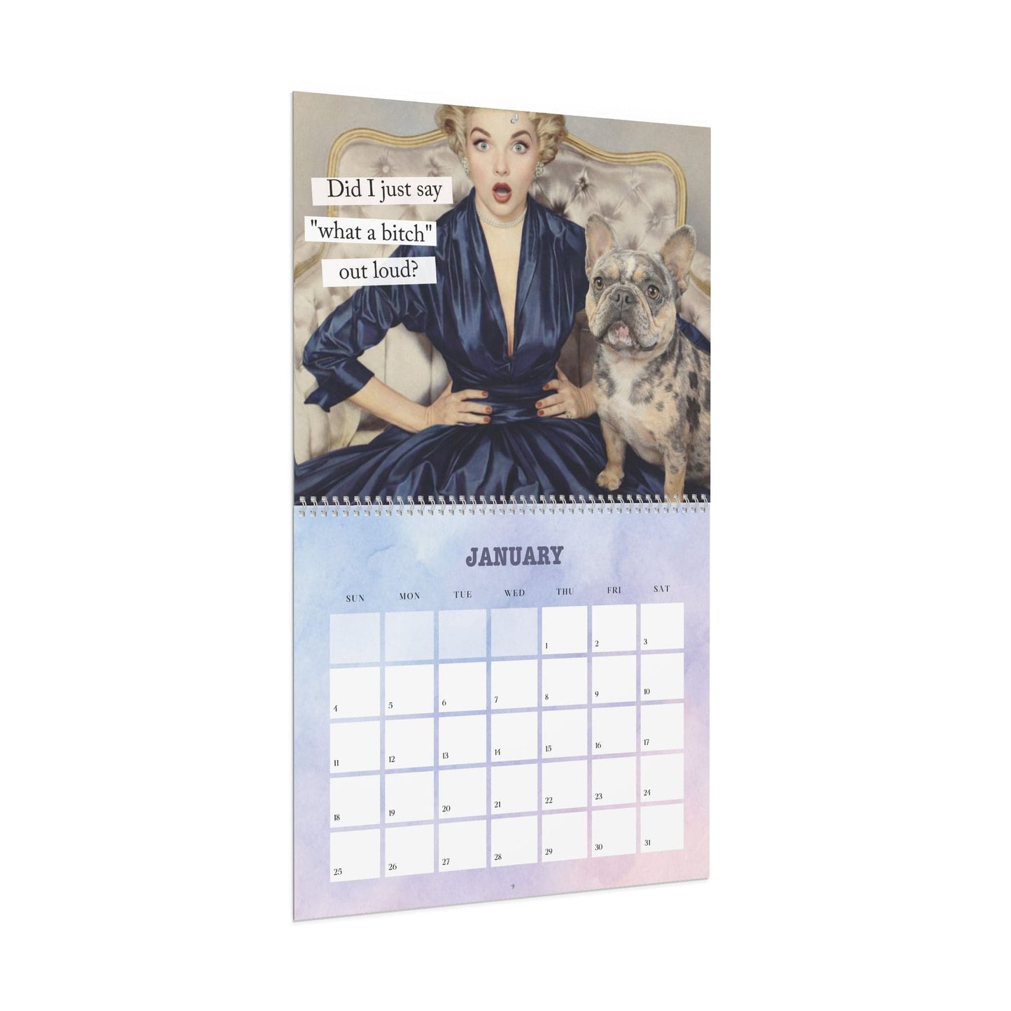2026 Merle Frenchie Wall Calendar