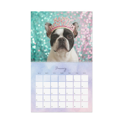 2026 Piebald Frenchie Wall Calendar