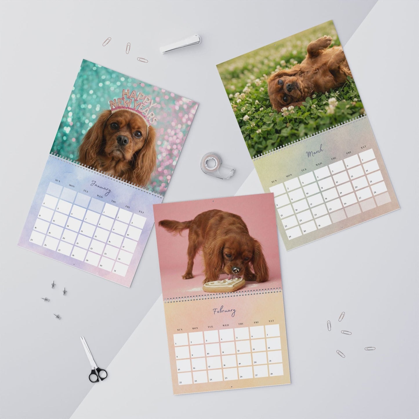 2026 Ruby Cavalier Wall Calendar