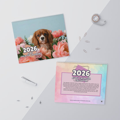 2026 Ruby Cavalier Wall Calendar