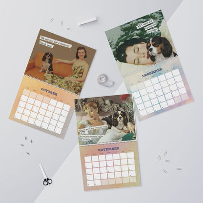 2026 Tricolor Cavalier Snarky Sassy Wall Calendar