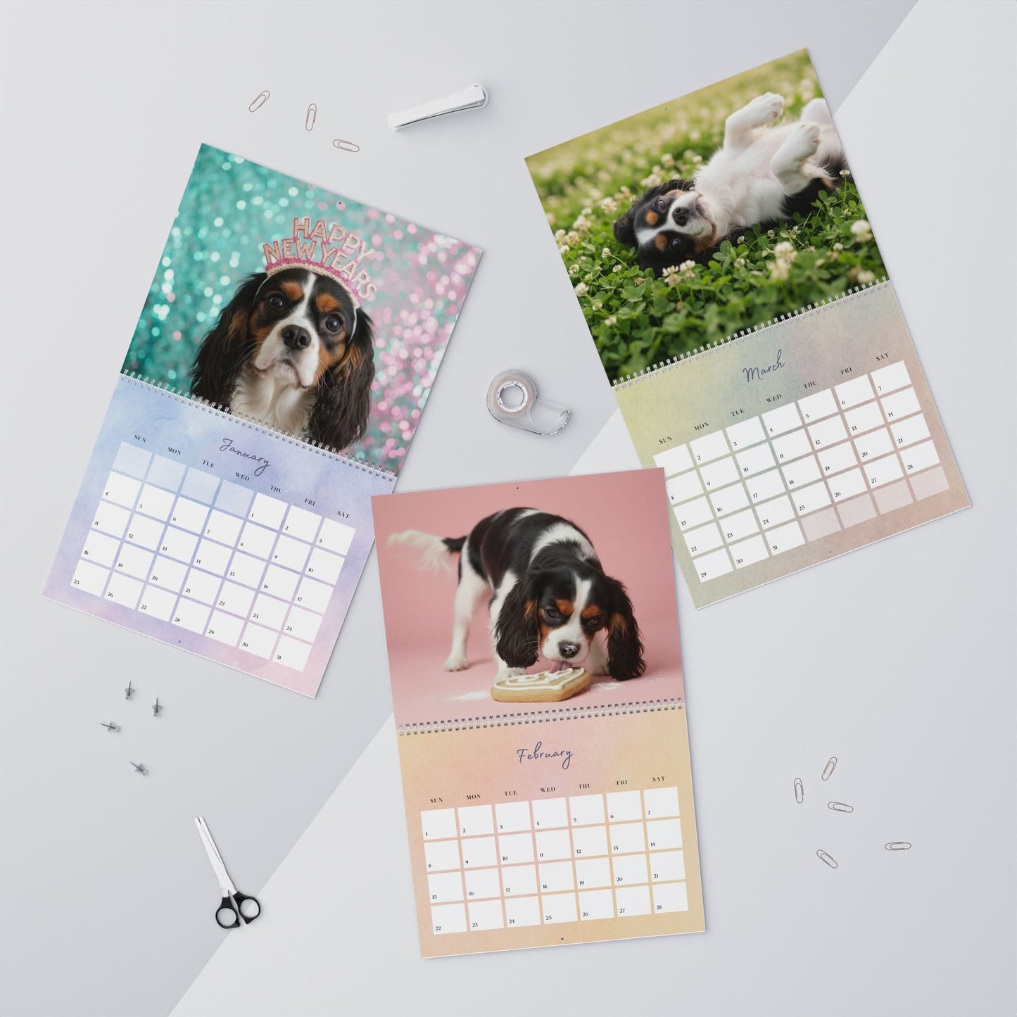 2026 Tricolor Cavalier Wall Calendar