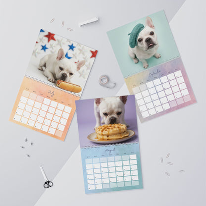 2026 White Frenchie Wall Calendar