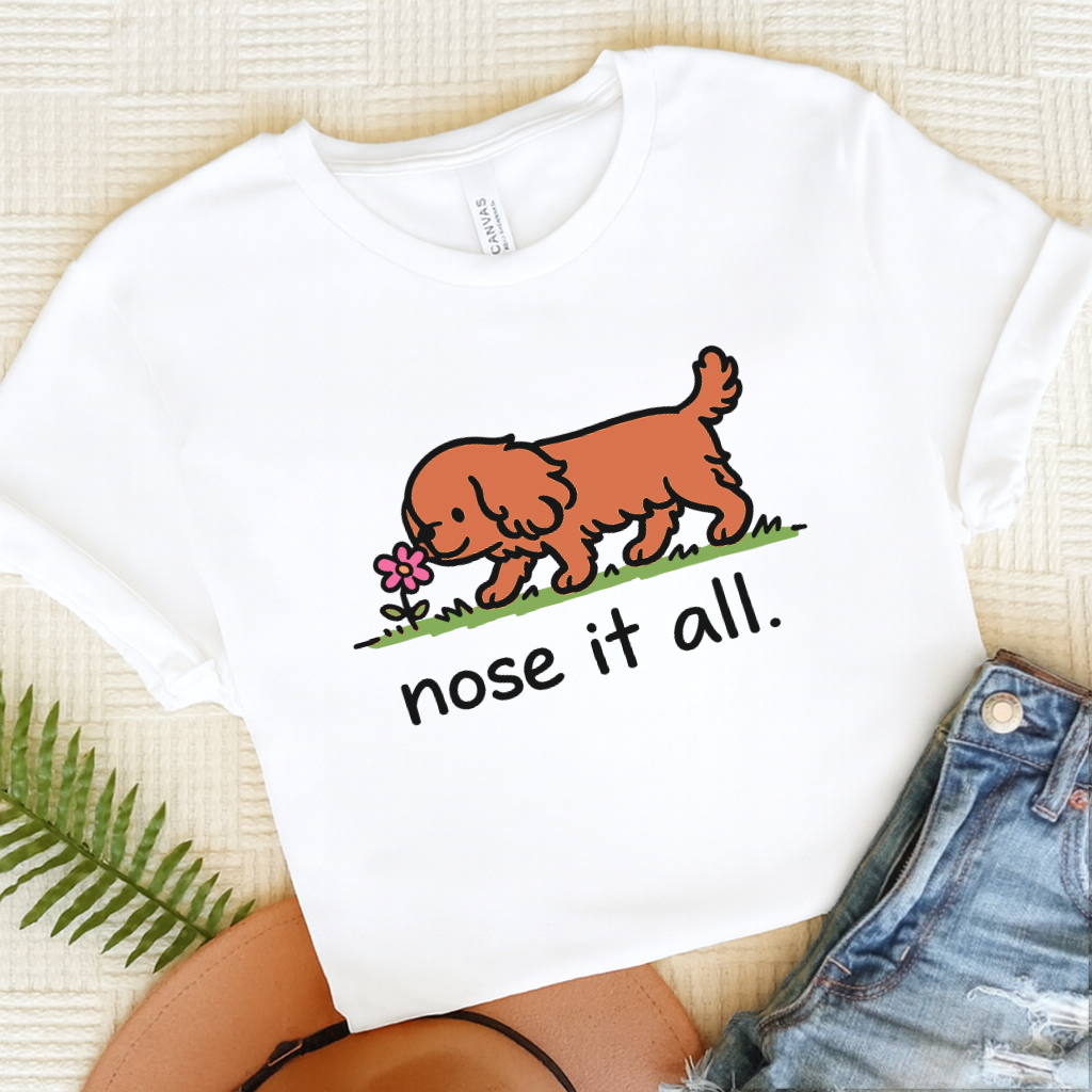 Personalized Cavalier Flower Unisex TShirt White