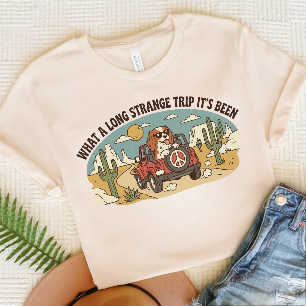 Personalized Cavalier Desert Travel Unisex TShirt Natural