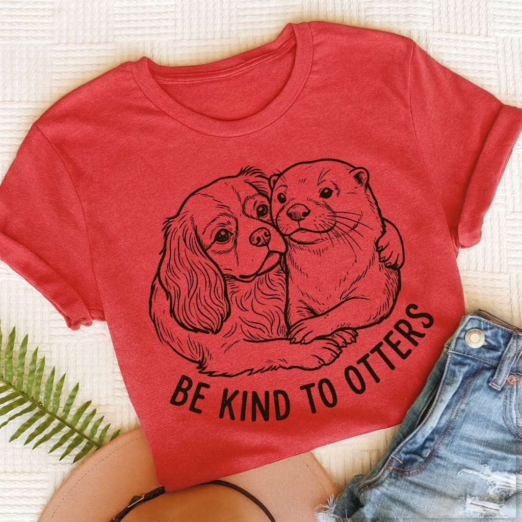 Cavalier Otters Unisex TShirt Heather Red