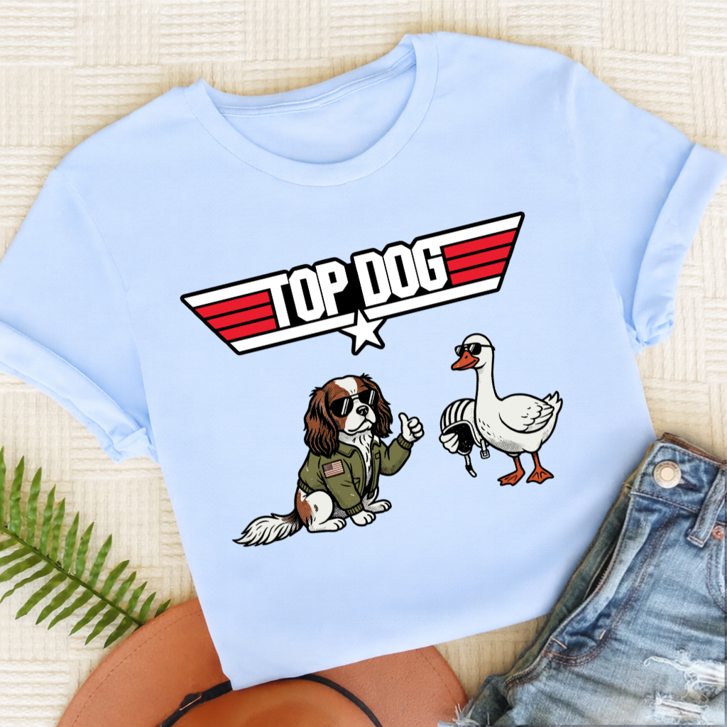 Personalized Cavalier Aviation Unisex TShirt Light Blue
